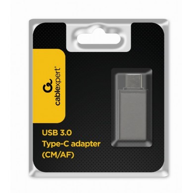 Adapter Gembird A-USB3-CMAF-01, USB 3.0 type-C (male) to type-A (female) Adapter Gembird A-USB3-CMAF-01, USB 3.0 type-C (male) to type-A (female)