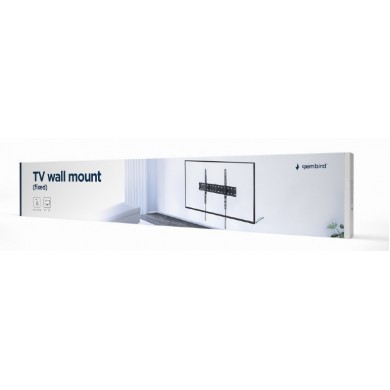 TV-Wall Mount for 37-70&rdquo;- Gembird &rdquo;WM-70F-01&rdquo;, Fixed, max. 40 kg, Distance TV to Wall: 25 mm, max. VESA 600 x 400, Black