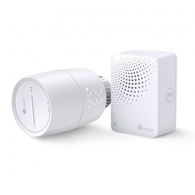 Kit Termostat Smart pentru calorifer + Hub TP-LINK Kasa KE100 Kit, White