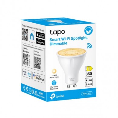 Bec LED Wi-Fi Smart TP-LINK Tapo L610 / GU10 / 2700 K Bec LED Wi-Fi Smart TP-LINK Tapo L610 / GU10 / 2700 K