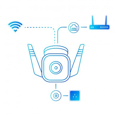 Smart Camere TP-LINK Tapo TC65, White
