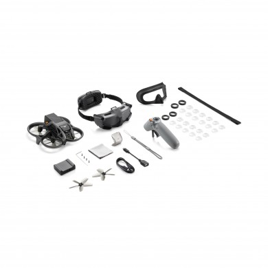 Drona DJI Avata Explorer Combo Kit (952202) / Autonomy 18min / 48MP, F/2.8, 4K / Gimbal one axis / 97 KM/h / 20GB / DJI Goggles Integratre