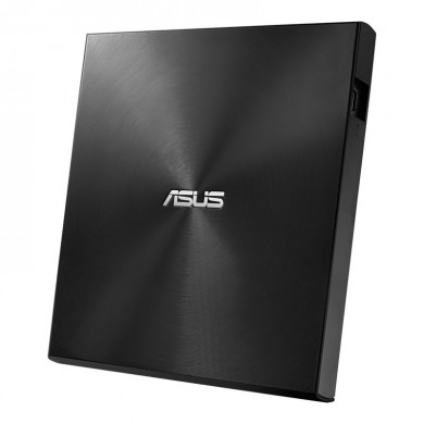 External DVDRW Drive ASUS ZenDrive U9M, Portable Ultra-Slim -13mm, Super-Multi DVDR+8x/-8x, RW+8x/-6x, DL+6x/-6x, M-DISC, Includes two cables for USB Type-C and Type-A, USB2.0 (USB-C/USB-A), Black, Retail