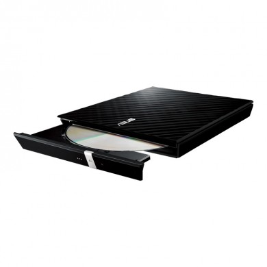 External DVDRW Drive ASUS ZenDrive SDRW-08D2S-U LITE, Portable Slim 14mm, Super-Multi DVDR+8x/-8x, RW+8x/-6x, DL+6x/-6x, M-DISC support for lifetime data backup, USB 2.0, Black, Retail