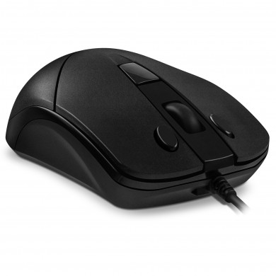SVEN RX-100, Optical Mouse, Windows OS/ Mac OS, copy/paste buttons, 5+1 (scroll wheel), 1000-4000 dpi, USB, 1.5 m, Black