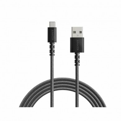 Cablu Type-A la Type-C Anker PowerLine Select+ / 1.8 m / black