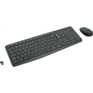 Tastatura cu mouse Wireless Logitech Combo MK235 / USB / Retail INTNL - US Intrernational layout