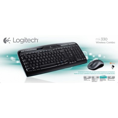 Tastatura cu mouse Wireless Logitech MK330 / USB / Black