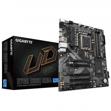 Placa de baza GIGABYTE B760 DS3H DDR4  / 1700 / B760 / DDR4 / ATX