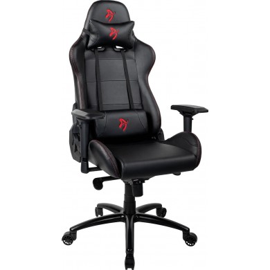 Fotoliu Gaming AROZZI Verona Signature PU / 120-130kg / 165-190cm /  Black /Red logo