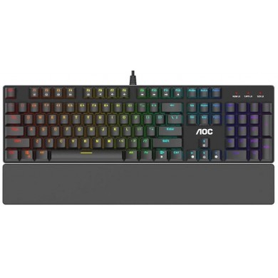 Tastatura AOC GK500-RED / OUTEMU Red key switch / Backlight (RGB) / Black