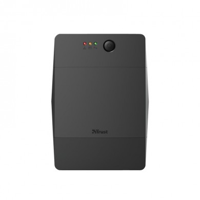 TRUST Back-UPS Paxxon 1000VA/600W, AVR, 4 x CEE 7/7 Schuko (all 4 Battery Backup + Surge Protected), LED indicators, 2 minutes of runtime at 450W capacity load, USB connection and downloadable PC software