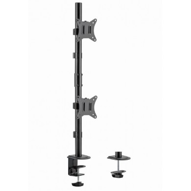 Suport vertical de birou reglabil pentru 2 display-uri, 17&rdquo;-32&rdquo; Gembird MA-D2-02