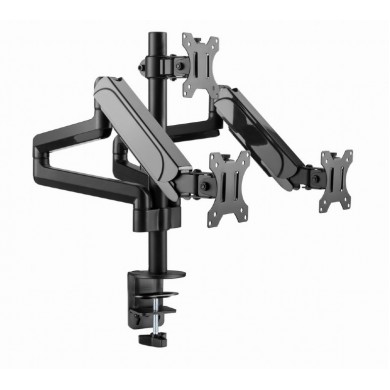 Suport reglabil pentru 3 monitoare cu montare pe birou  (rotativ)  13&rdquo;-27&rdquo;, Gembird MA-DA3-01