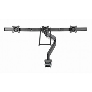 Suport pentru 3 monitor reglabil cu montare de birou 13&rdquo;-27&rdquo;, Gembird MA-DA3-03