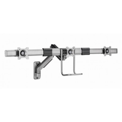 Suport reglabil de perete pentru 3 monitoare up to 17-27&rdquo;  Gembird MA-WA3-01