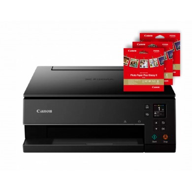 MFD Canon Pixma TS6340a (+ 60foi hartie foto) / Wi-Fi / Duplex / 5 inks / dysplay / Black