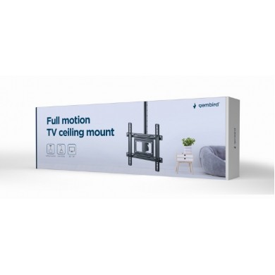 Suport TV de tavan pentru 37-70&rdquo; Gembird  CM-70ST-01, Black