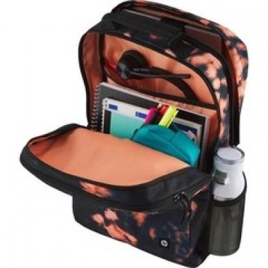 16.1&rdquo; NB Backpack - HP Campus XL Tie Dye Backpack - Extra-Padded Floating Laptop Pocket, a Double-Coil, Lockable Zipper, Rain-repellant Material.