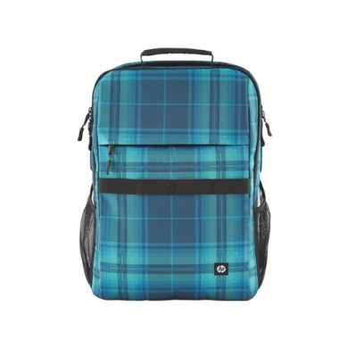 16.1&rdquo; NB Backpack - HP Campus XL Tartan Plaid Backpack - Extra-Padded Floating Laptop Pocket, a Double-Coil, Lockable Zipper, Rain-repellant Material.