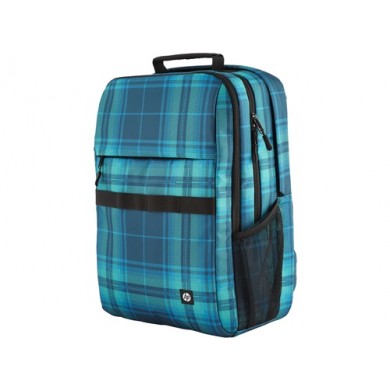 16.1&rdquo; NB Backpack - HP Campus XL Tartan Plaid Backpack - Extra-Padded Floating Laptop Pocket, a Double-Coil, Lockable Zipper, Rain-repellant Material.