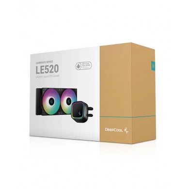 Sistem de racire lichid DEEPCOOL LE520 / Universal / 240W / fans: 500~2250pm, pump: 2550rpm / 17.6~32.9dBA / 85.85CFM / Black