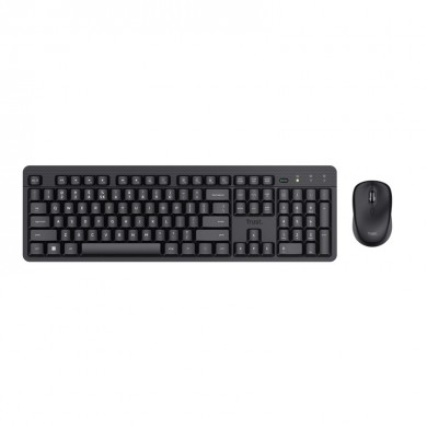 Tastatura si mouse WirelessTrust ODY II / Black