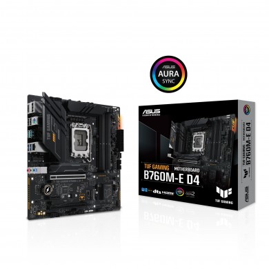 Placa de baza ASUS TUF GAMING B760M-E D4 / 1700 / B760 / DDR4 / mATX