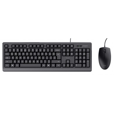 Tastatura cu mouse Trust Primo, USB, Black