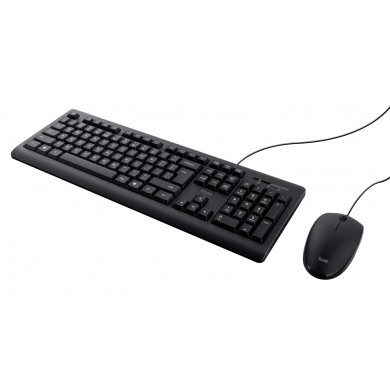 Tastatura cu mouse Trust Primo, USB, Black