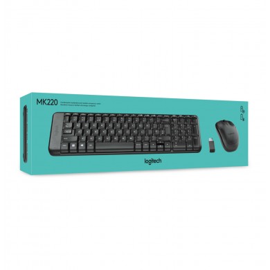 Tastatura cu mouse Wireless Logitech Combo MK220, USB
