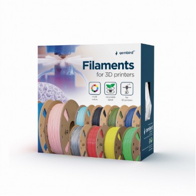 Gembird PLA Filament, Black, 1.75 mm, 1 kg Gembird PLA Filament, Black, 1.75 mm, 1 kg