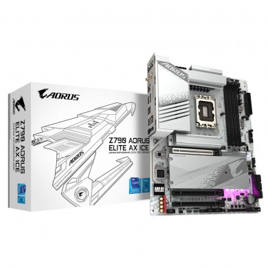 Placa de baza GIGABYTE Z790 AORUS ELITE AX ICE / 1700 / Z790 / DDR5 / ATX