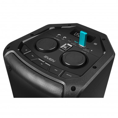 Boxa portabila SVEN PS-710 Black / 100W / Bluetooth / NFC / FM tuner / USB / microSD