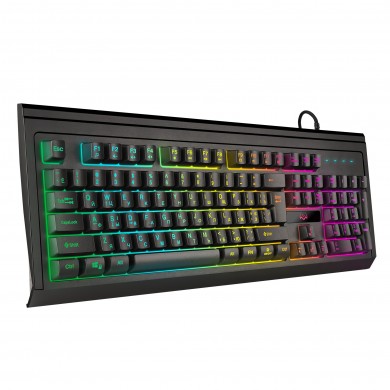 Tastatura Gaming programabila SVEN KB-G8400 / USB /  RGB backlight / Black