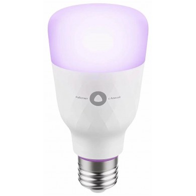 LED Bec YANDEX Smart Bulb with Alisa / Smart Wi-Fi RGB / E27 / 8W / 1700K-6500K LED Bec YANDEX Smart Bulb with Alisa / Smart Wi-Fi RGB / E27 / 8W / 1700K-6500K