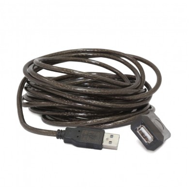 Cablu prelungitor USB 2.0 activ Gembird UAE-01-5M, 5 m, negru