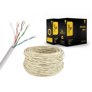 Cable UTP Gembird UPC-5004E-SO-LSZH, AWG24 solid copper, Low Smoke Zero Halogen (LSZH) jacket, 305m