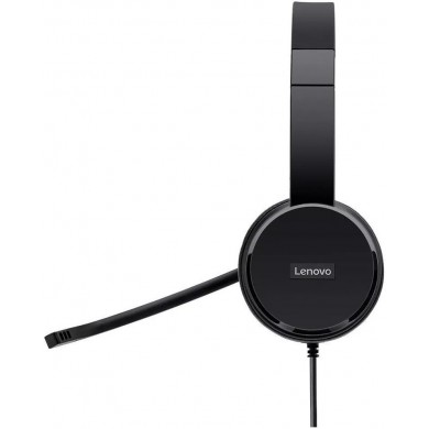 Headset Lenovo 100/ USB/ Black