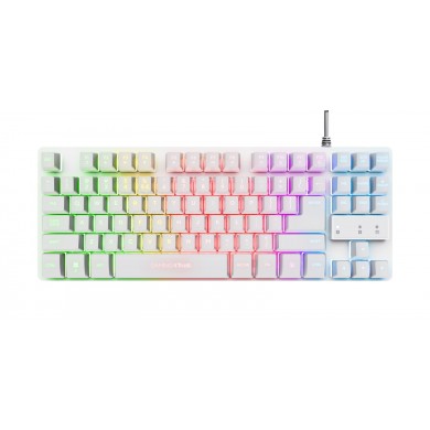 Tastatura Gaming Trust GXT 833 Thado, USB, White