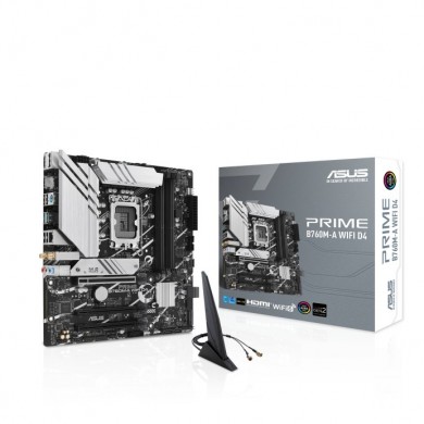 Placa de baza ASUS PRIME B760M-A WIFI D4 / 1700 / B760 / DDR4 / mATX