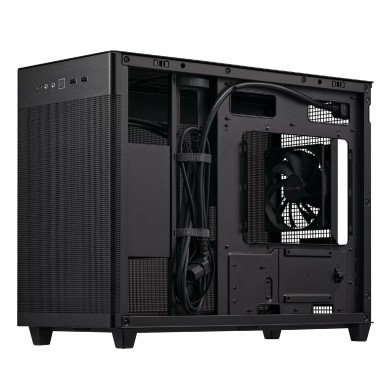 Carcasa ASUS  PRIME AP201 MESH / w/oPSU / 1x120mm / mATX / Black