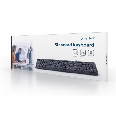 Tastatura Gembird KB-U-103-UA, USB, Black