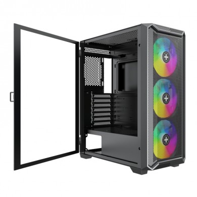 Carcasa XILENCE XILENT BLADE II | X613.ARGB/ no PSU/ Side panel/ ATX/ Black