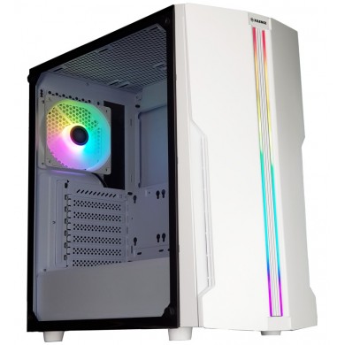 Carcasa XILENCE XILENT BLADE | X512.W.RGB/ no PSU/ Side panel/ ATX/ White