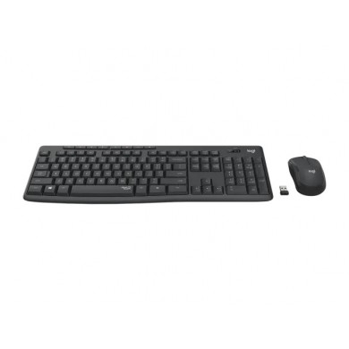 Tastatura si mouse Wireless Logitech MK295 Silent, Graphite