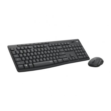 Tastatura si mouse Wireless Logitech MK295 Silent, Graphite