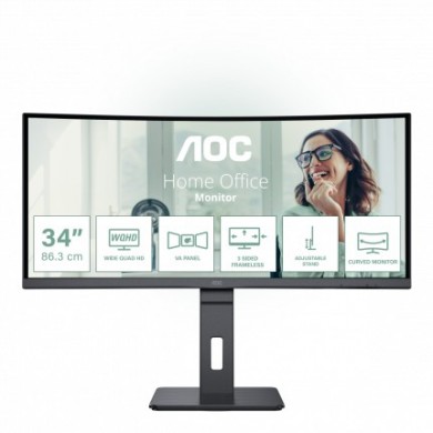 34.0&rdquo; Monitor Gaming AOC CU34P3CV/ Curved/ 1ms/ 21:9/ 100Hz/ Black