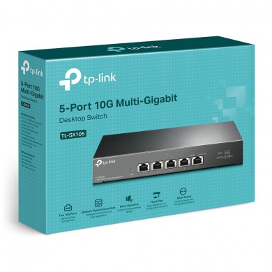 Switch TP-LINK TL-SX105/ 5 port /10Gigabit / RJ45 / steel case