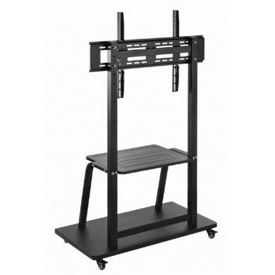 Suport TV de podea cu roti pivotante 37” - 100”, Gembird ”TVS-100F-01”, Black Suport TV de podea cu roti pivotante 37” - 100”, Gembird ”TVS-100F-01”, Black